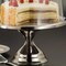 13.5" Round Stainless Steel Cake Stand with Bright Mirror Finish